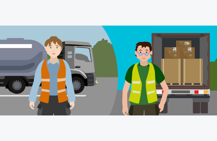 Online-Training für Berufskraftfahrer:innen