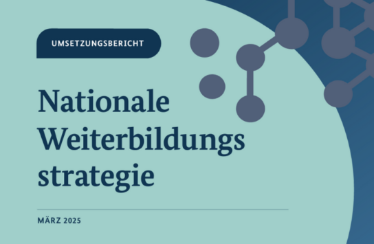 Bericht zur Nationalen Weiterbildungsstrategie veröffentlicht