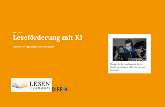 Projekte, Tools und Wissenswertes über Leseförderung mit KI