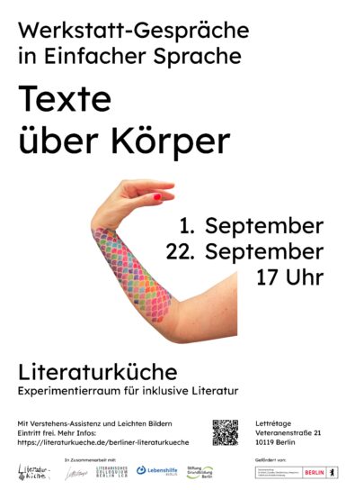 Werkstatt-Gespräche: Wie gelingt Literatur in Einfacher Sprache?